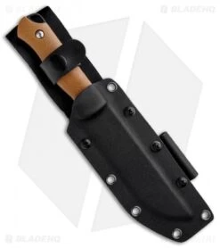Kizer GTI Bush Fixed Blade Knife Brown G-10 (5" Black) 1034A2 -Kizer Knife Shop Kizer GTI Bush Brown G 10 Black 1034A2 BHQ 80392 jr sheath
