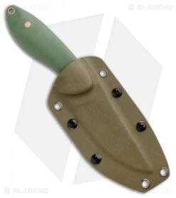 Kizer Garza Sequoia Fixed Blade Knife OD Green G-10 (3.78" Black) 1022A2 -Kizer Knife Shop Kizer Garza Sequoia OD Green G 10 Black 1022A2 BHQ 80389 jr sheath