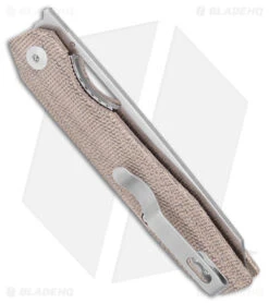 Kizer Genie Liner Lock Knife Micarta (3.4" Satin 154CM) -Kizer Knife Shop Kizer Genie LL Micarta Satin BHQ 175943 jr side