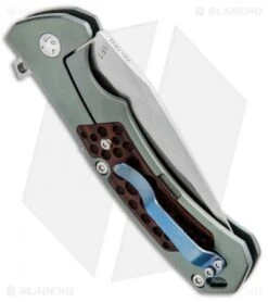 Kizer I.F.T. Frame Lock Knife Titanium (3.1" Stonewash) Ki3452 -Kizer Knife Shop Kizer I.F.T. Ti SW Ki3452 BHQ 34574 jr side 2