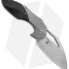 Kizer Isham Megatherium Left Hand Flipper Knife Ti/CF (3.6" Stonewash) KI4502L1 -Kizer Knife Shop Kizer Isham Megatherium Left Hand Ti CF SW KI4502L1 BHQ 88598 jr