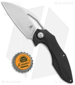 Kizer Isham Minitherium Flipper Knife Carbon Fiber (3" Stonewash) Ki3502 -Kizer Knife Shop Kizer Isham Minitherium CF SW Ki3502 BHQ 85390 jr bottlecap 2