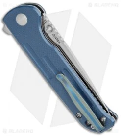 Kizer Justice Liner Lock Flipper Knife Blue G-10 (3.75" Satin) V4543C2 -Kizer Knife Shop Kizer Justice LL Blue G 10 Satin V4543N1 BHQ 107556 jr side