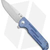 Kizer Justice Liner Lock Flipper Knife Denim Micarta (3.75" N690 Satin) -Kizer Knife Shop Kizer Justice LL Flipper Denim Micarta Satin BHQ 156459 jr