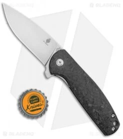 Kizer Laconico Exclusive Gemini Liner Lock Knife Shred CF (3.125" SW) -Kizer Knife Shop Kizer Laconico Exclusive Gemini LL Marble CF SW BHQ 101712 jr bottlecap