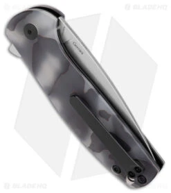 Kizer Laconico Gemini Liner Lock Knife Raffir (3.1" Stonewash S35VN) -Kizer Knife Shop Kizer Laconico Gemini FL Raffir BHQ 174675 jr side