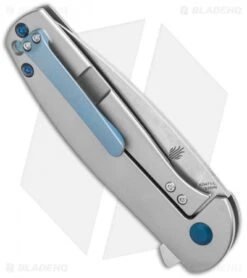 Kizer Laconico Gemini Left-Handed Frame Lock Knife (3.125" Stonewash) Ki3471-L -Kizer Knife Shop Kizer Laconico Gemini Left Handed FL SW Ki3471 L BHQ 72454 jr side