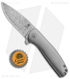 Kizer Laconico Gemini Frame Lock Knife (2.9" Odin Heim Damasteel) Ki2471D1 -Kizer Knife Shop Kizer Laconico Gemini Odin Heim Damasteel Ki2471D1 BHQ 86608 jr bottlecap