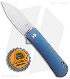 Kizer Laconico Yorkie Frame Lock Knife Blue Ti (2.57" Stonewash) Ki3525A2 -Kizer Knife Shop Kizer Laconico Yorkie FL Blue Ki3525A2 BHQ 93986 jr bottlecap