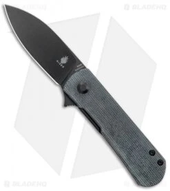 Kizer Laconico Yorkie Liner Lock Knife Black Micarta (2.5" Black M390)