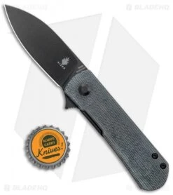 Kizer Laconico Yorkie Liner Lock Knife Black Micarta (2.5" Black M390) -Kizer Knife Shop Kizer Laconico Yorkie LL Black Micarta Black BHQ 122633 jr bottlecap