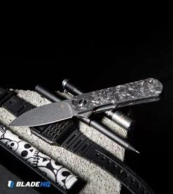 Kizer Laconico Yorkie Liner Lock Knife Shred CF (2.5" Stonewash) Exclusive -Kizer Knife Shop Kizer Laconico Yorkie Liner Lock Knife Shred Carbon Fiber SW Exclusive BHQ 117651 kp block web