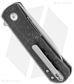 Kizer Laconico Yorkie Liner Lock Knife Shred CF (2.5" Stonewash) Exclusive -Kizer Knife Shop Kizer Laconico Yorkie Shred CF SW BHQ 117651 jr side