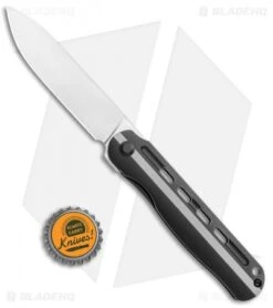 Kizer LÃ¤tt Vind Frame Lock Knife Black Titanium (3.5" Satin) KI4567 -Kizer Knife Shop Kizer Latt Vind FL Black Ti Satin BHQ 121118 jr bottlecap