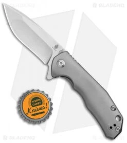 Kizer Ning Shoal Knife Gray Ti (3" Stonewash) Ki3469S1 -Kizer Knife Shop Kizer Limited Edition Ning Soal Gray Ti SW Ki3469S1 BHQ 52257 jr bottlecap