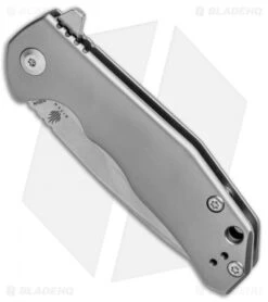 Kizer Ning Shoal Knife Gray Ti (3" Stonewash) Ki3469S1 -Kizer Knife Shop Kizer Limited Edition Ning Soal Gray Ti SW Ki3469S1 BHQ 52257 jr spine