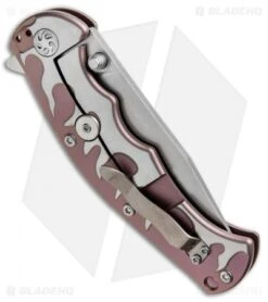 Kizer Luminare Frame Lock Knife Purple Titanium (3.625" Stonewash) Ki4447 -Kizer Knife Shop Kizer Luminare Ti SW Ki4447 BHQ 34596 jr side 2