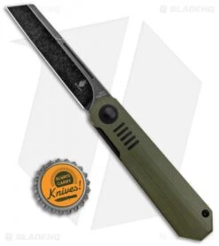 Kizer Lundquist De L'Orme Liner Lock Knife Green G-10 (2.9" Black SW) -Kizer Knife Shop Kizer Lundquist De LOrme LL Green G 10 Black SW KI3570A3 BHQ 126521 jr bottlecap