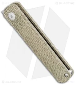 Kizer Lundquist Feist Front Flipper Knife Green Micarta (2.8" Stonewash) -Kizer Knife Shop Kizer Lundquist Feist Front Flipper Knife Green Micarta 2.8 Stonewash Ki3499E5 BHQ 117012 LS Spine