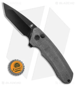 Kizer Mad Tanto Plunge Lock Knife Black Micarta (3.25" Black) V4602C1 -Kizer Knife Shop Kizer Mad Tanto Plunge Lock Knife Black Micarta 3in Black BHQ 180090 td size