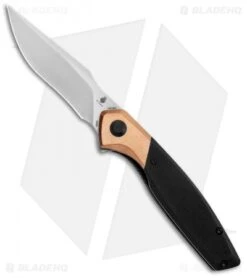 Kizer Manganas Grazioso Liner Lock Knife Black G-10/Copper (3.4" Satin)