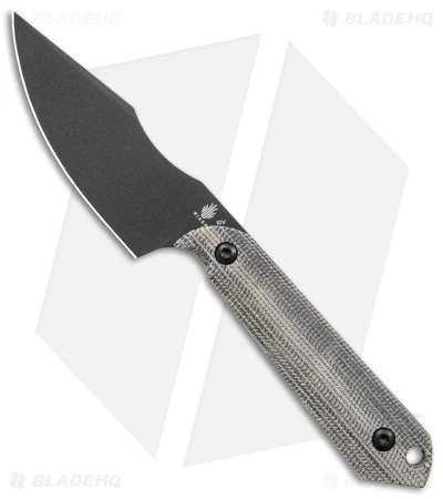 Kizer Maverick Customs Harpoon Mini 10V Fixed Blade Black Micarta (3" Black) -Kizer Knife Shop Kizer Maverick Customs Harpoon Mini Fixed Blade Black Micarta Black BHQ 156461 jr