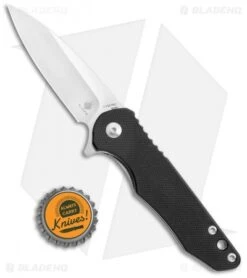 Kizer Mikkel Willumsen Barbosa Liner Lock Knife Black G-10 (3" Satin) V3487N1 -Kizer Knife Shop Kizer Mikkel Willumsen Barbosa LL Black G 10 Satin V3487N1 BHQ 52448 jr bottlecap