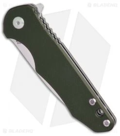 Kizer Mikkel Willumsen Barbosa Liner Lock Knife OD Green G10 (3" Satin) V3487N2 -Kizer Knife Shop Kizer Mikkel Willumsen Barbosa OD Green G 10 BHQ 52449 er spine