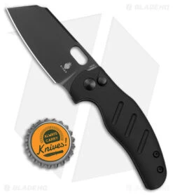 Kizer Vanguard Mini Sheepdog C01C Button Lock Knife Black Aluminum (2.6" Black) -Kizer Knife Shop Kizer Mini Sheepdog C01C Button Lock Black Aluminum Black BHQ 179151 jr bottlecap