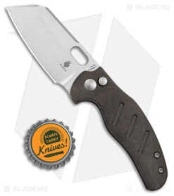 Kizer Mini Sheepdog C01C Button Lock Knife Black Richlite (2.6" Stonewash) -Kizer Knife Shop Kizer Mini Sheepdog C01C Button Lock Black Richlite SW BHQ 179158 jr bottlecap