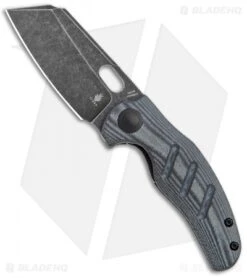 Kizer Mini Sheepdog C01C Liner Lock Black Linen Micarta (2.6" Black SW) V3488C5