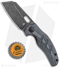 Kizer Mini Sheepdog C01C Liner Lock Black Linen Micarta (2.6" Black SW) V3488C5 -Kizer Knife Shop Kizer Mini Sheepdog C01C FL Black Micarta Black BHQ 121153 jr bottlecap