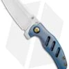 Kizer Mini Sheepdog C01C Frame Lock Flipper Knife Blue Titanium (2.6" Satin) -Kizer Knife Shop Kizer Mini Sheepdog C01C FL Blue Ti Satin Ki3488A2 BHQ 93980 jr