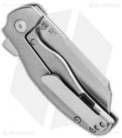 Kizer Mini Sheepdog C01C Frame Lock Flipper Knife Titanium (2.6" Satin) -Kizer Knife Shop Kizer Mini Sheepdog C01C FL Ti Satin Ki3488A1 BHQ 93979 jr side