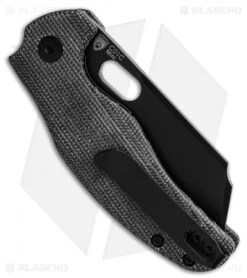 Kizer Mini Sheepdog C01C Liner Lock Black Canvas Micarta (2.6" Black 10V) -Kizer Knife Shop Kizer Mini Sheepdog C01C Liner Lock Black Canvas Micarta 2in 6cm Black BHQ 138627 td side 2