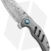 Kizer Mini Sheepdog C01C Frame Lock Knife Titanium (2.6" Vinland Damasteel) -Kizer Knife Shop Kizer Mini Sheepdog Ti C01C Vinland Damasteel Ki3488D1 BHQ 85510 jr