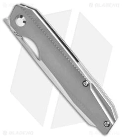 Kizer Mistral Frame Lock Knife Titanium/G-10 (3.25" Satin) Ki3310A1 -Kizer Knife Shop Kizer Mistral Frame Lock Knife Titanium G10 3in 25cm Satin BHQ 34584 td spine