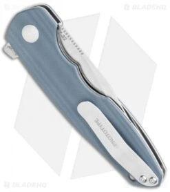 Kizer Nalu Boersma Z-82 Tanto Frame Lock Knife Gray G-10 (3.5" Satin) V4568 -Kizer Knife Shop Kizer Nalu Boersma Z 82 FL Gray G 10 Satin BHQ 121121 jr side