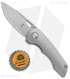 Kizer Nick Swan Microlith Liner Lock Flipper Knife Titanium (2.4" Bead Blast) -Kizer Knife Shop Kizer Nick Swan Microlith LL Ti BB Ki2533A1 BHQ 99552 jr bottlecap