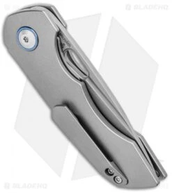 Kizer Nick Swan Microlith Liner Lock Flipper Knife Titanium (2.4" Bead Blast) -Kizer Knife Shop Kizer Nick Swan Microlith LL Ti BB Ki2533A1 BHQ 99552 jr side