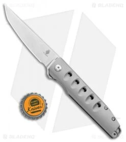 Kizer Noble Frame Lock Knife Titanium (3.50" Stonewash) Ki4550 -Kizer Knife Shop Kizer Noble FL Ti SW Ki4550 BHQ 106912 jr bottlecap