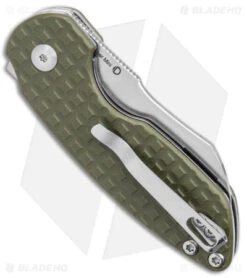 Kizer October Mini Liner Lock Knife Green G-10 (2.5" Stonewash) V2569C1 -Kizer Knife Shop Kizer October Mini D.O.C.K. Green G 10 SW BHQ 144085 jr side
