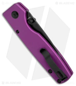Kizer Vanguard Original Button Lock Knife Purple Aluminum (3" Black) -Kizer Knife Shop Kizer Original Button Lock Aluminum Purple Black BHQ 179149 jr side