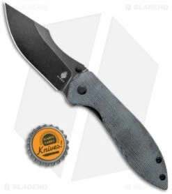 Kizer Pelican Mini Liner Lock Knife Micarta (3.3" Stonewash) V4548N1 -Kizer Knife Shop Kizer Pelican Mini LL Black Micarta Black SW V4548N1 BHQ 122835 jr bottlecap