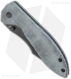 Kizer Pelican Mini Liner Lock Knife Micarta (3.3" Stonewash) V4548N1 -Kizer Knife Shop Kizer Pelican Mini LL Black Micarta Black SW V4548N1 BHQ 122835 jr spine