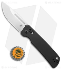 Kizer Pinkerton Escort Bar Lock Knife Black Aluminum (3.5" Stonewash 20CV) -Kizer Knife Shop Kizer Pinkerton Escort Aluminum BHQ 174683 jr bottlecap