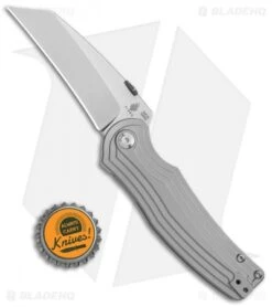 Kizer Pinkerton Inversion Frame Lock Knife Titanium (3.28" Stonewash) Ki4532 -Kizer Knife Shop Kizer Pinkerton Inversion FL Ti SW Ki4532 BHQ 106899 jr bottlecap 2