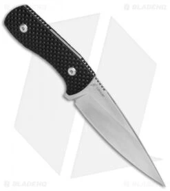 Kizer Pinkerton Lancer Fixed Blade Knife Black G-10 (4.75" Satin) 1028 -Kizer Knife Shop Kizer Pinkerton Lancer Blk G 10 Stn 1028 BHQ 80395 jr spine