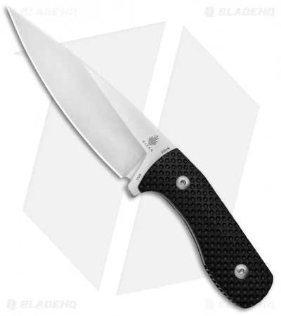 Kizer Pinkerton Lancer Fixed Blade Knife Black G-10 (4.75" Satin) 1028 -Kizer Knife Shop Kizer Pinkerton Lancer Blk G 10 Stn 1028 BHQ 80395 jr
