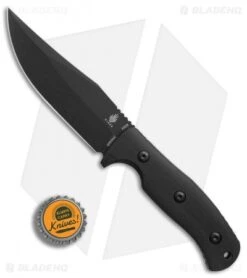 Kizer Pinkerton Littler River Bowie Fixed Blade Knife Black G-10 (4.3" Black) -Kizer Knife Shop Kizer Pinkerton Little River Bowie black G10 black BHQ 76869 er bottlecap